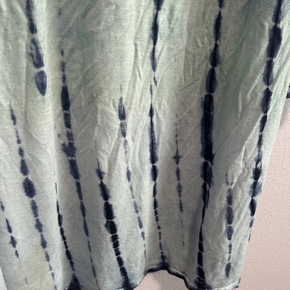 Blue Dip-Dye Cold Shoulder Long Sleeve Top - Picture 7 of 12